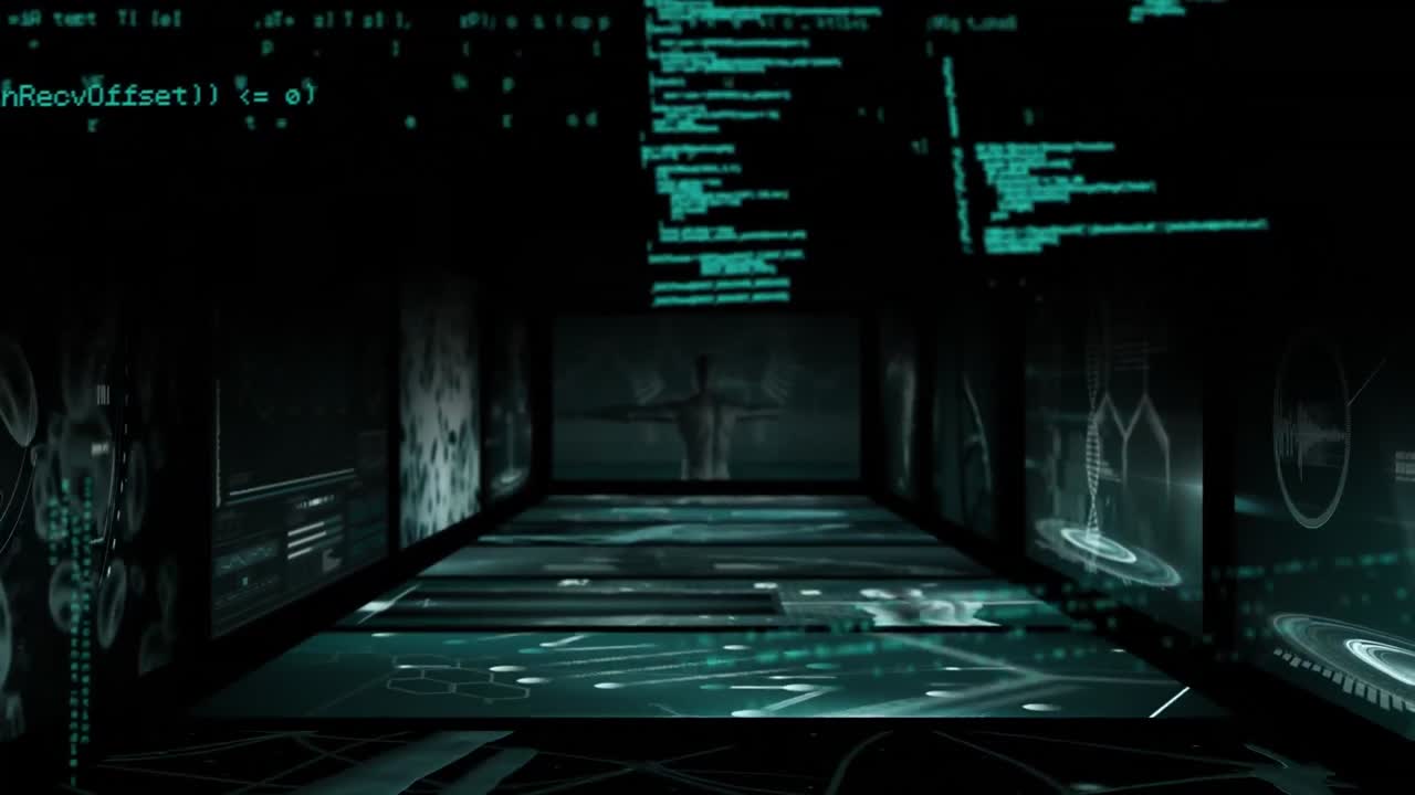 vídeo generado digitalmente del procesamiento de datos médicos