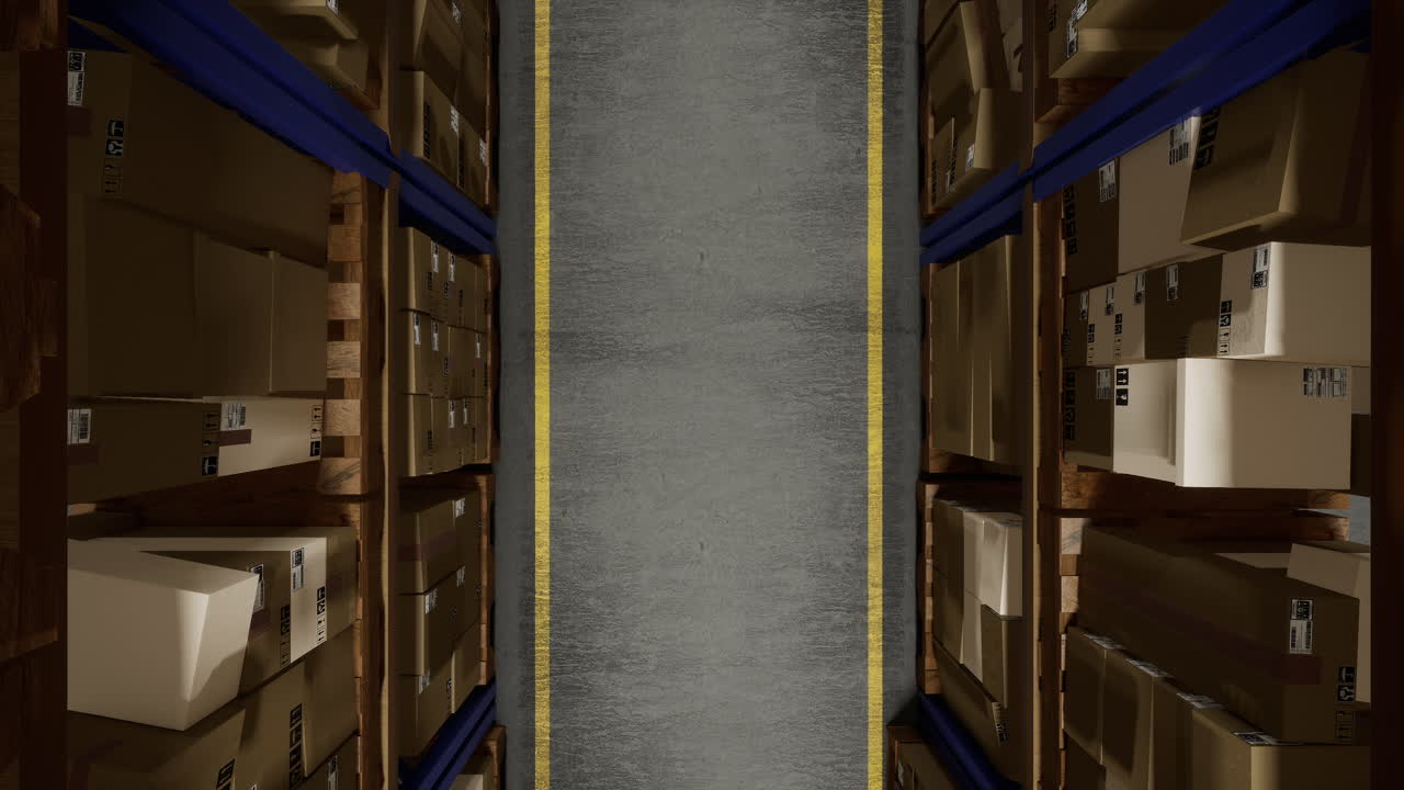 instalación logística que conserva productos en espera de distribución y envío