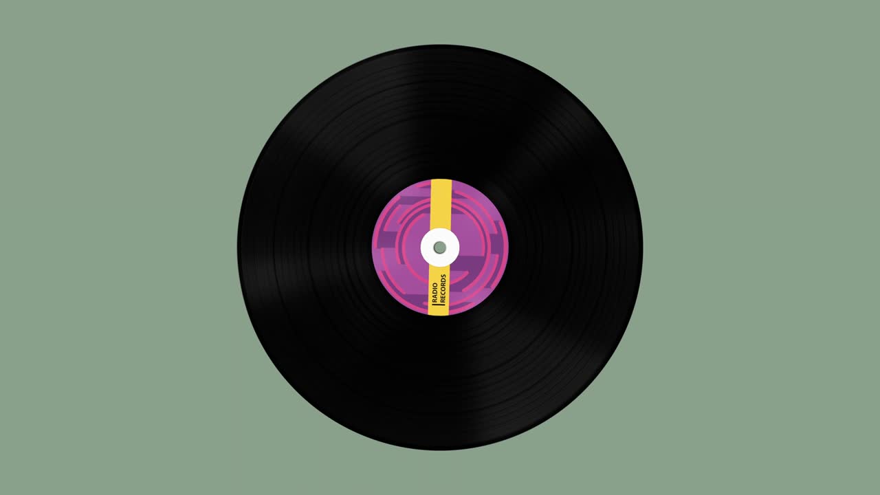 비닐 레코드 회전 루프 가능