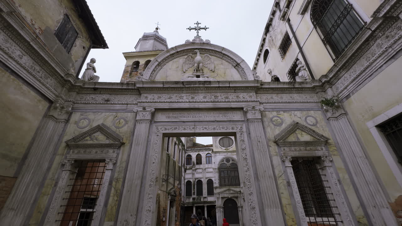 Ancient Venetian Gateway with Architectural Detail