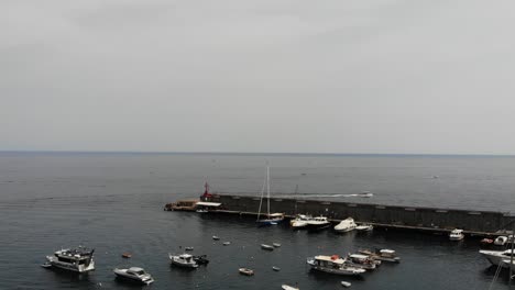 amalfi port drone full hd shot 50fps