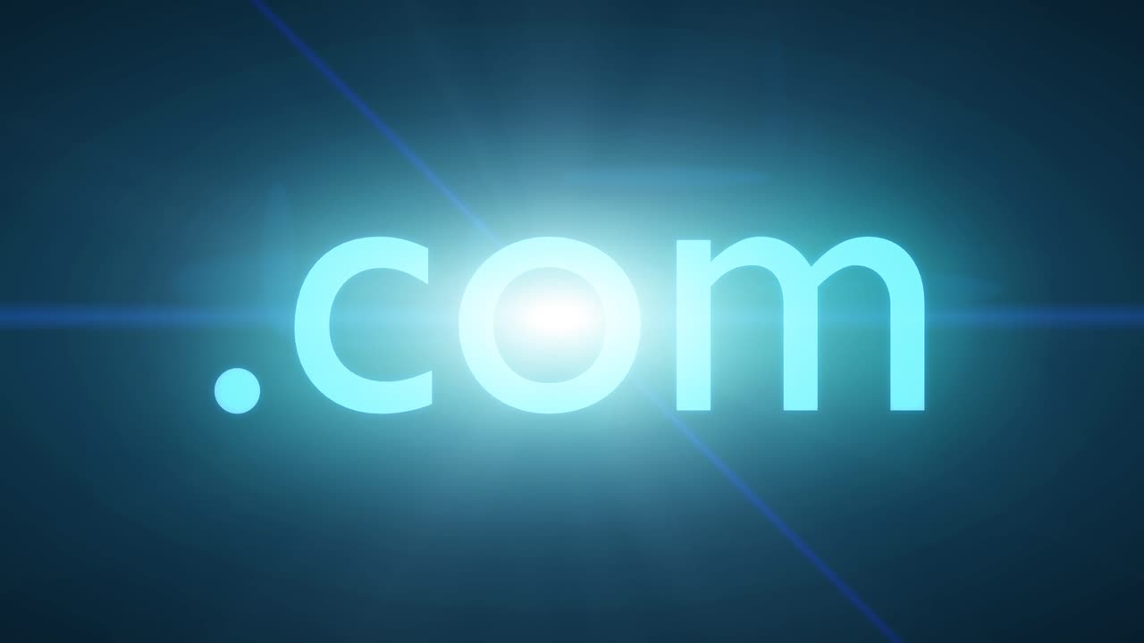 punto com texto explotar punto com sitio web internet red en línea página web 4k