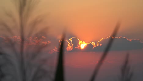 Sunset-in-rural-Chiang-Mai,-Northern-Thailand