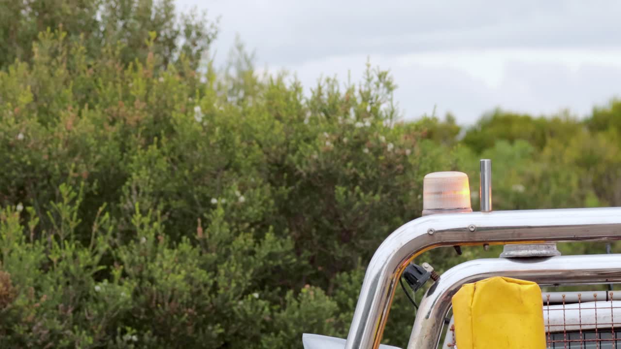 그레이트 오션 로드 근처에서 차량 불빛이 박이고 있습니다.