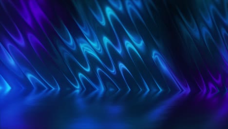 ondas abstractas de neón azul y púrpura
