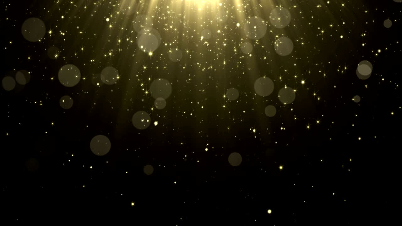 입자 금 반이는 보케상 먼지 추상적인 배경 루프