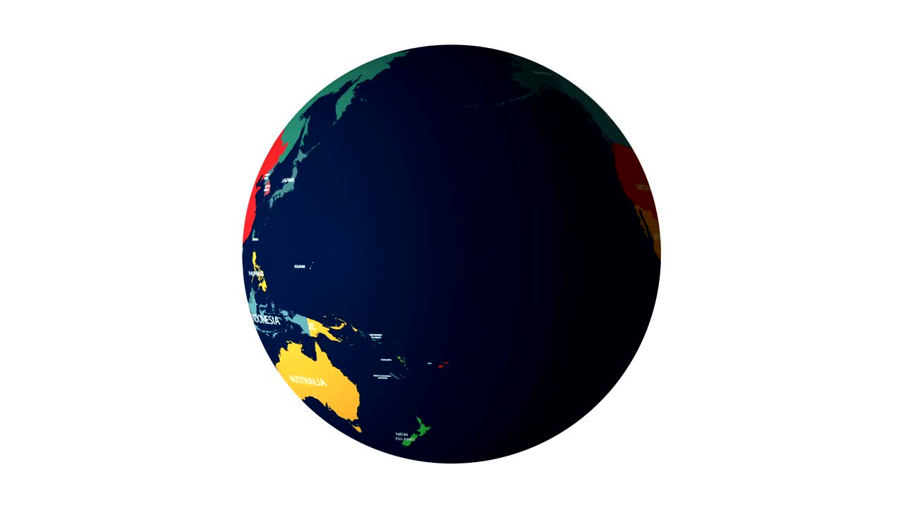 지구가 끝없는 루프로 회전하는 애니메이션, 선택적인 루마 매트와 함께 nimation, 알파 루마 마트 포함되어 있습니다.