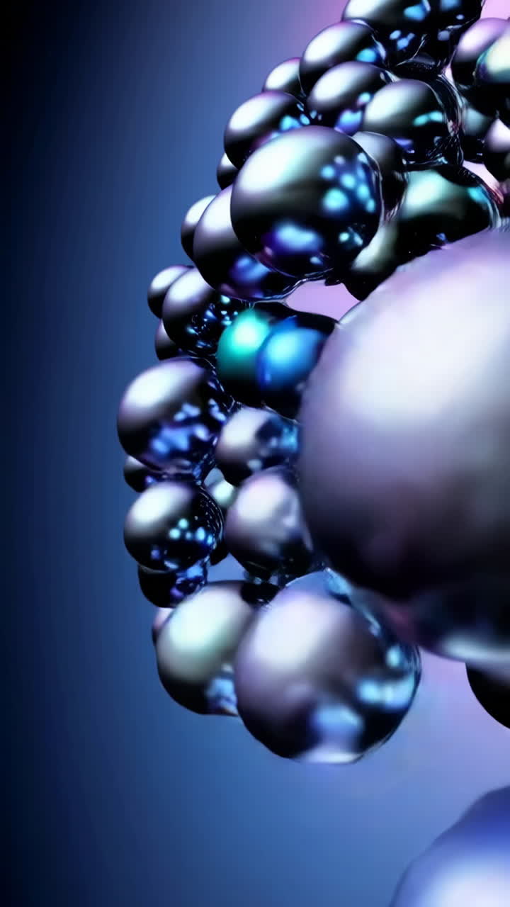 esferas abstractas iridescentes