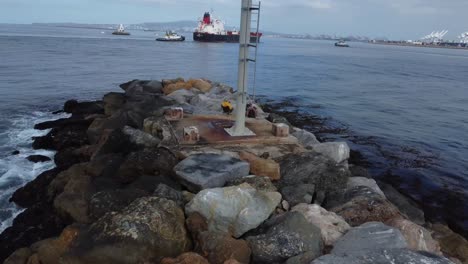 Long-Beach-Speedboat-Ski-Races-from-LBC-marina-to-Catalina-Island,-Long-Beach-marina,
Pacific-Ocean-3