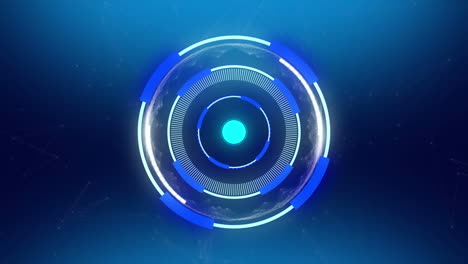 animation of scope scanning on blue background