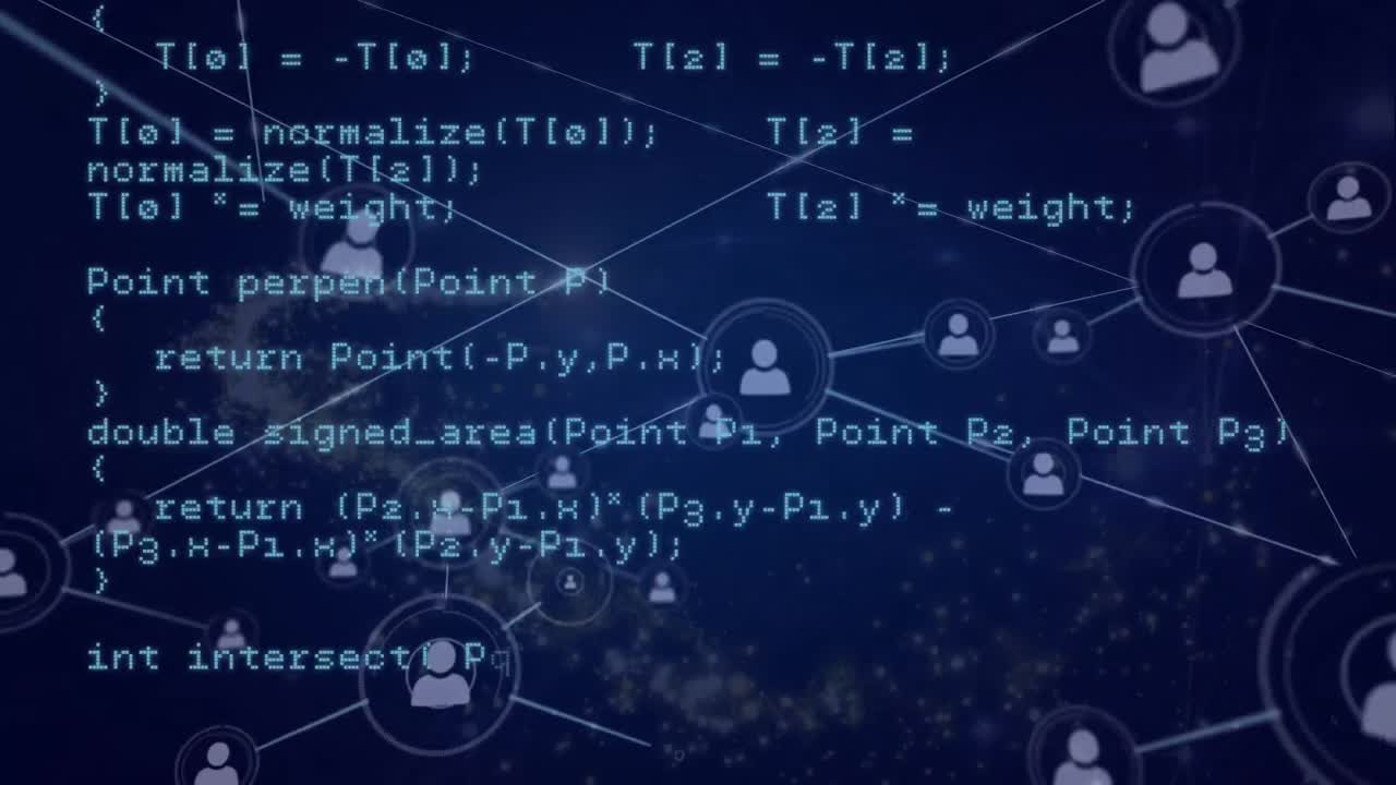 데이터 프로세싱을 통한 연결 네트워크의 애니메이션