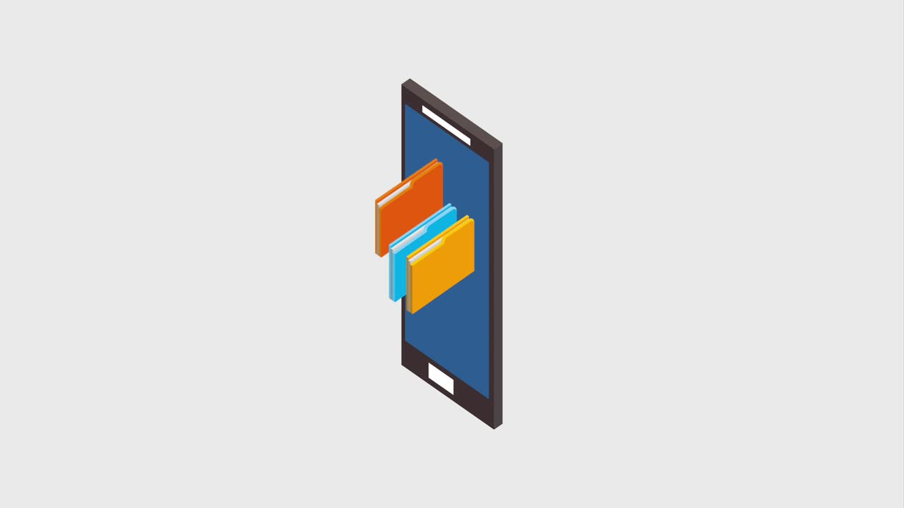 smartphone folders files document storage