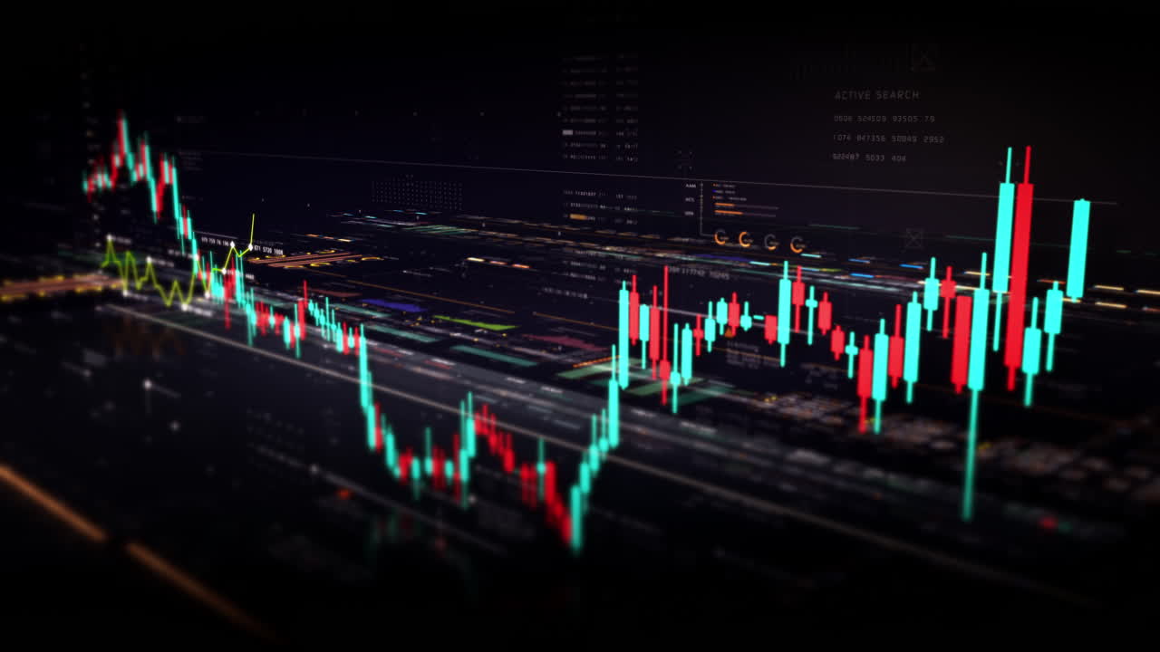presentaciones de negocios con este gráfico de información de negociación en el mercado de valores