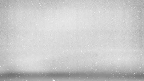 Animation-of-snow-falling-in-seamless-loop-over-grey-background