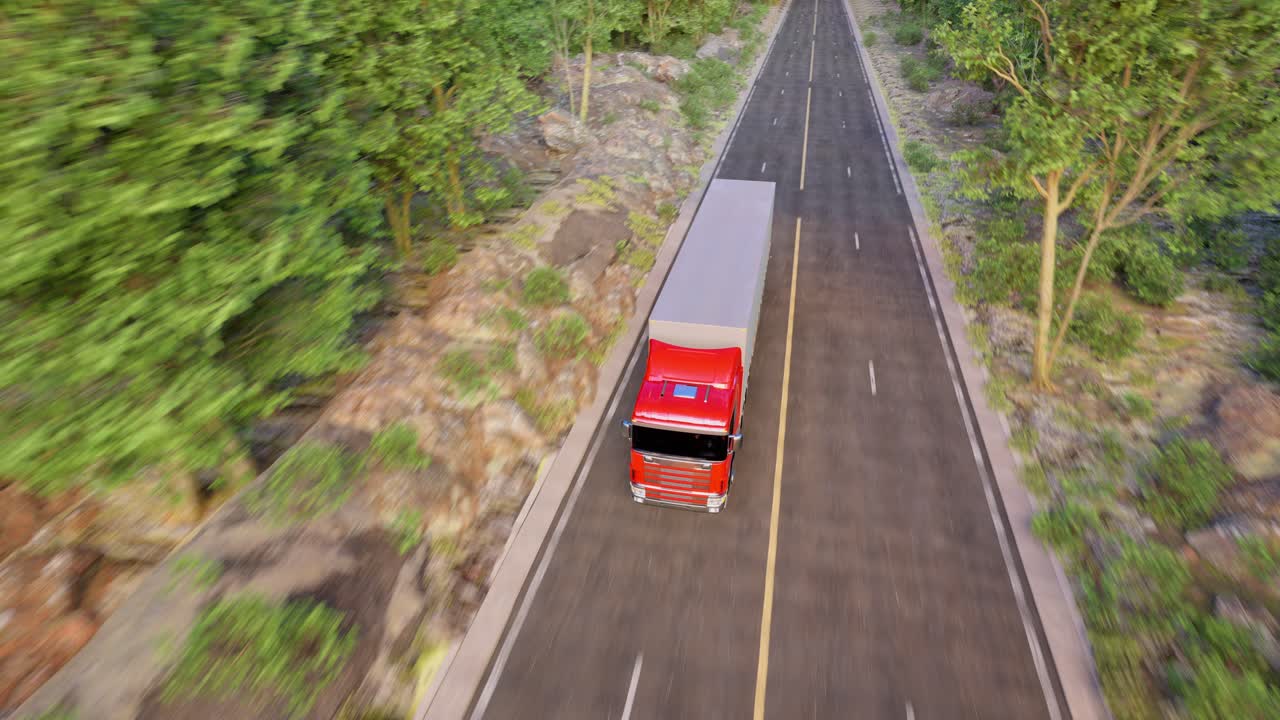 Truck On Road, Freight Transportation, Mode Of Transport, Transportation, Truck