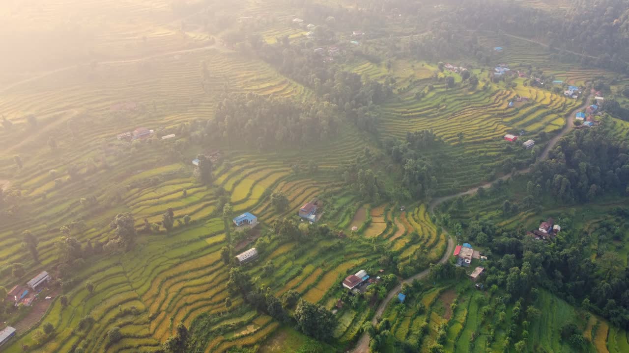 테라스 된  ⁇  들 네팔 의 넓은 자연 시골