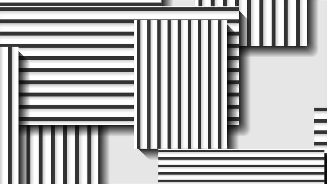 fondo de movimiento mínimo abstracto con rayas blancas y negras