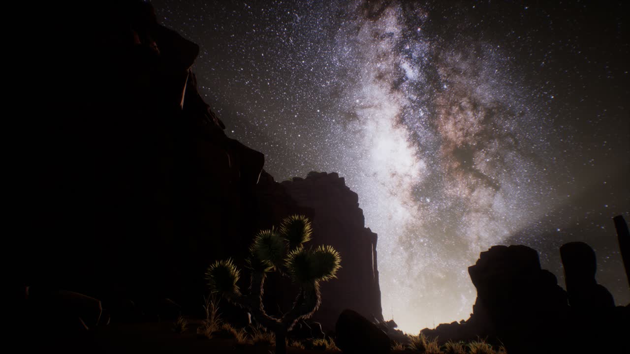 유타 사막 위 의 은하수