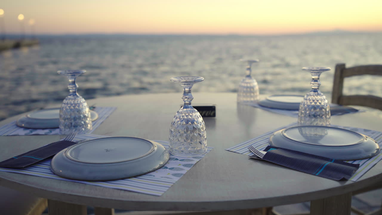 Sunset Dinner by the Sea