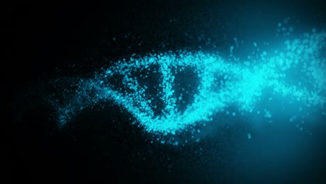 la hélice de la molécula de adn como símbolo para el código genético. concepto de medicina y tecnología. ciencia biotecnología. animación de bucle.
