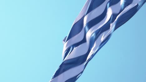 greek flag waving