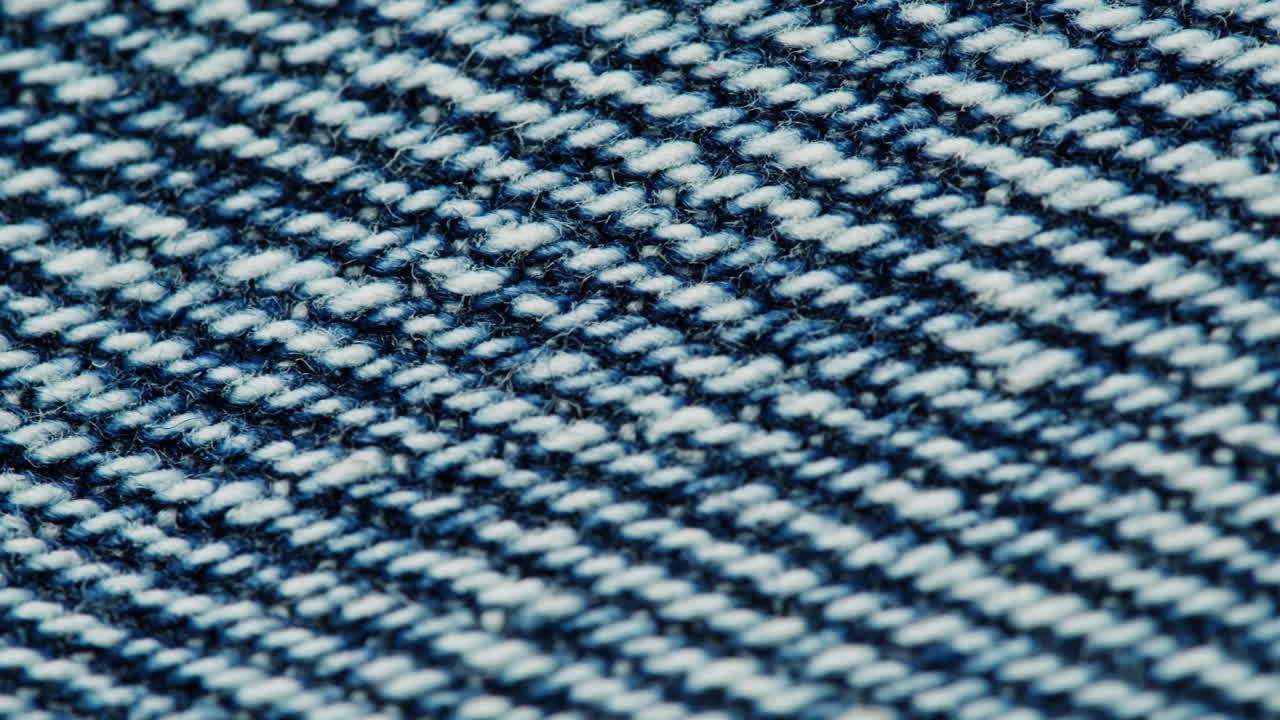Close-up of Denim Fabric Texture