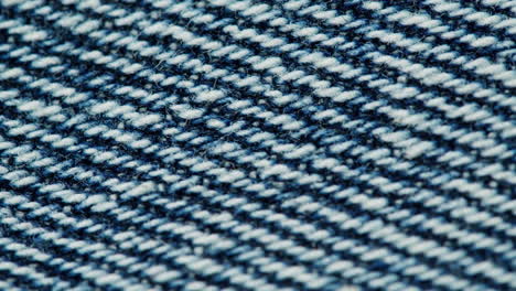 close-up of denim fabric texture