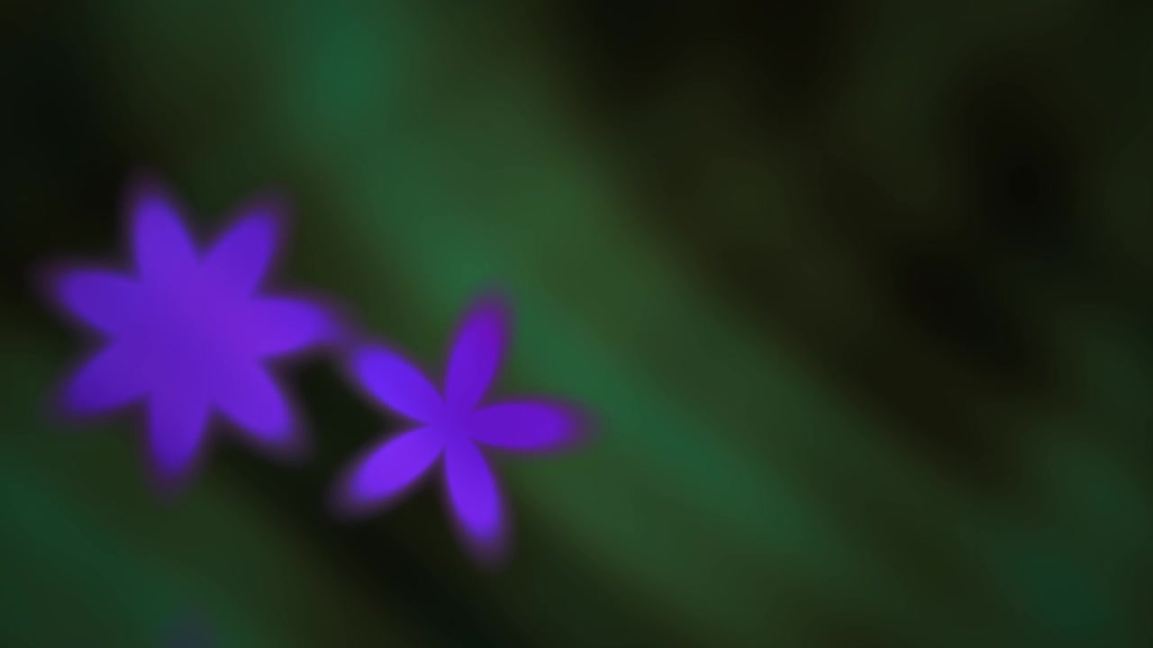 Abstrakt lilla blomst og stjerneformede bokeh-lys