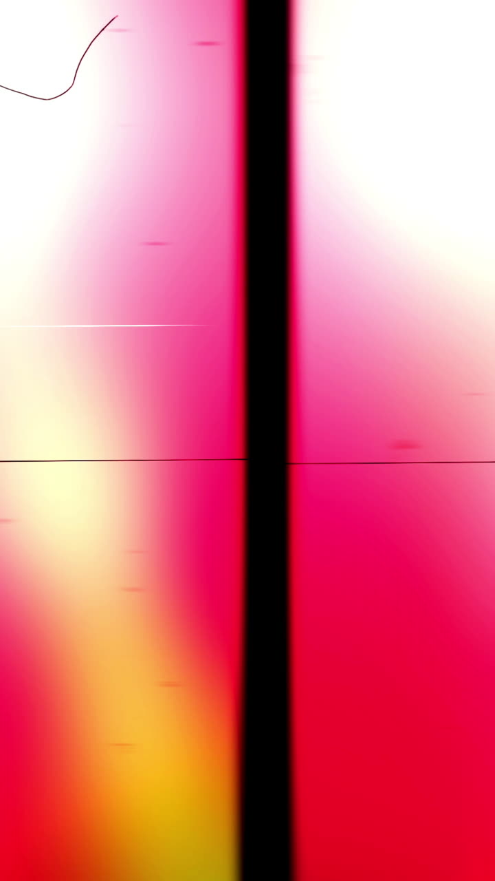 Formas orgánicas abstractas coloridas en movimiento con rayones de película retro