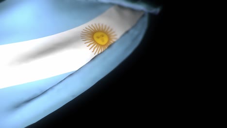 argentina flag , realistic 3d animation of waving flag . argentina flag waving in the wind. national flag of argentina. seamless loop animation. 4k high quality, 3d render