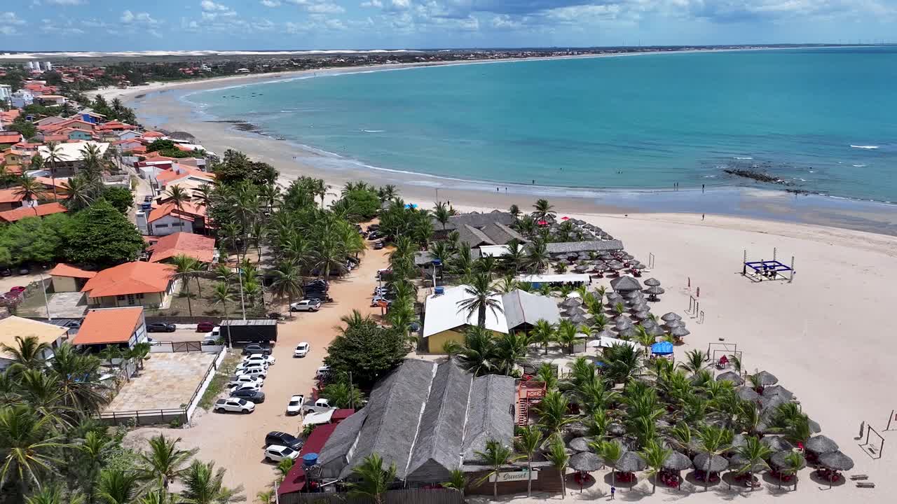 Praia do Coqueiro em Luís Correia, Piauí, Brasil. Paisagem de praia. Paisagem marinha natural. Destino de viagem. Praia do Coqueiro em Luís Correia, Piauí, Brasil.