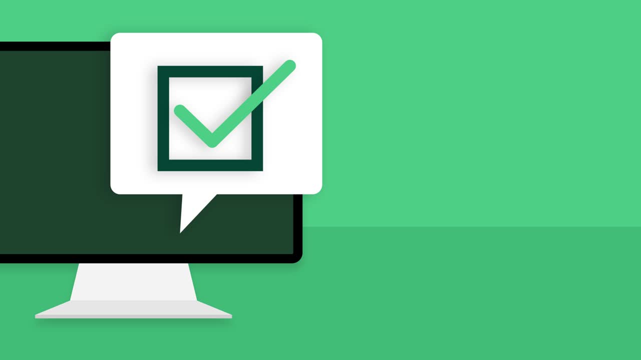 Hand holds phone with secure sign on screen on green background. Motion graphics.