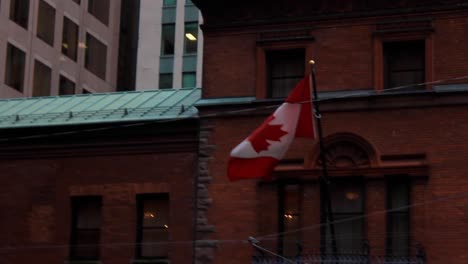 waving canadian flag,