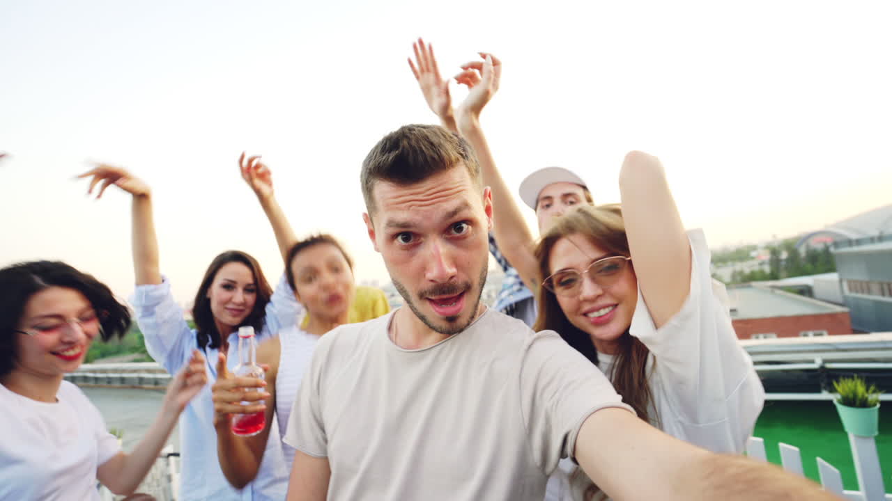 Rooftop Party Selfie