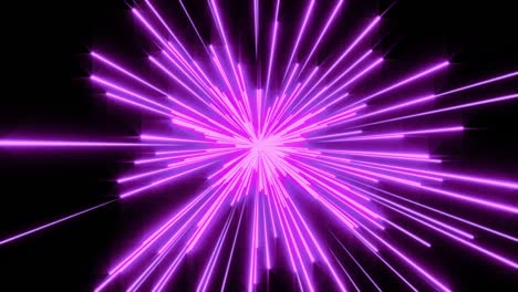 línea de bucle de tecnología velocidad futurista de la explosión de luz en el fondo del movimiento de la galaxia.