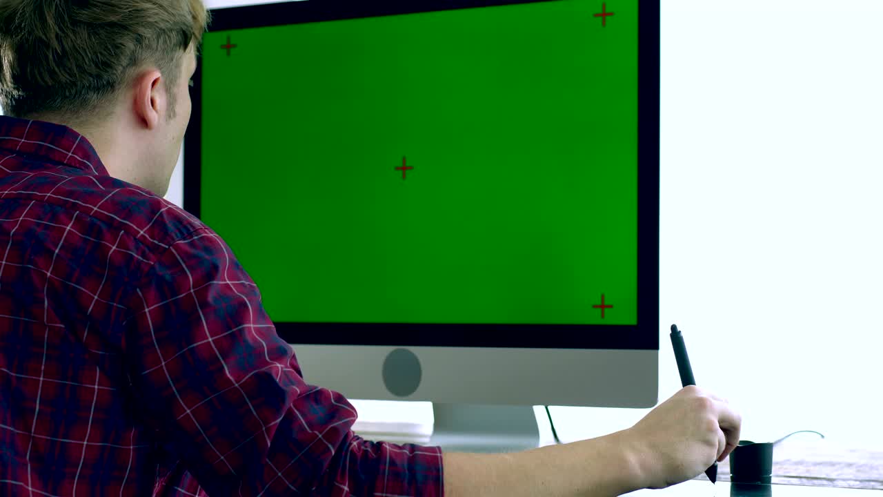 pantalla verde en el hogar