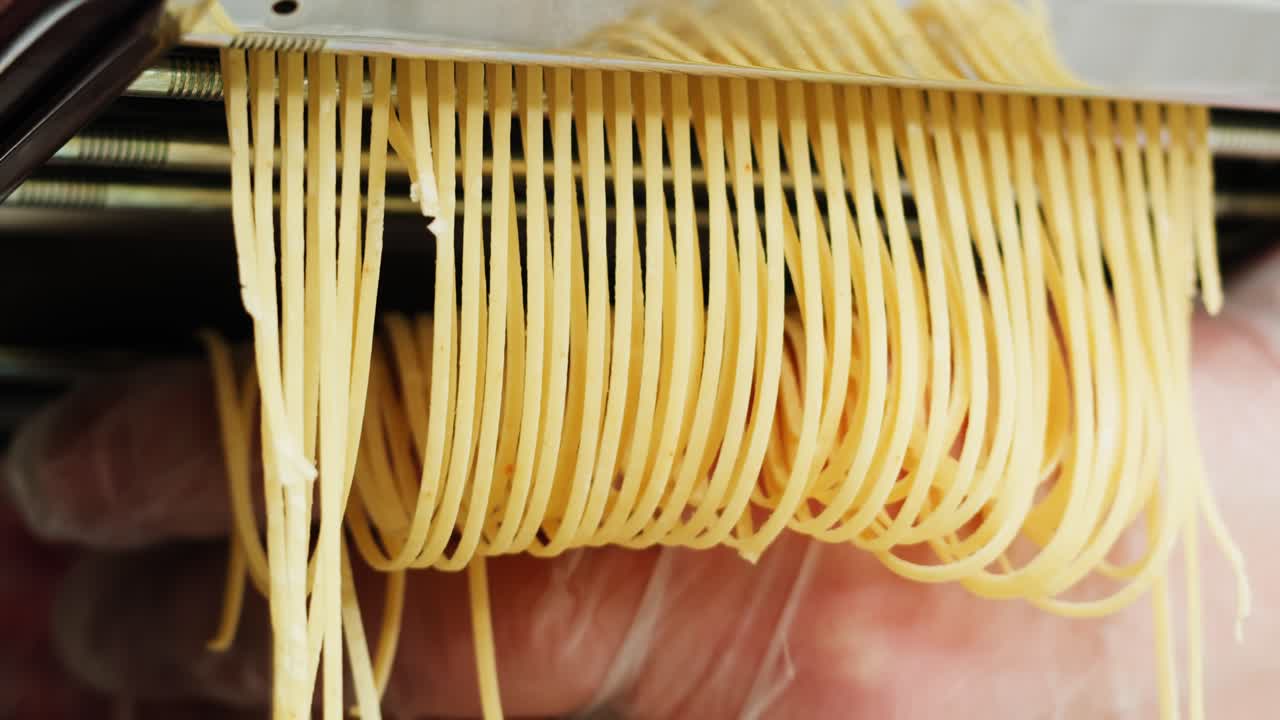 Making Fresh Spaghetti Noodles with a Pasta Machine