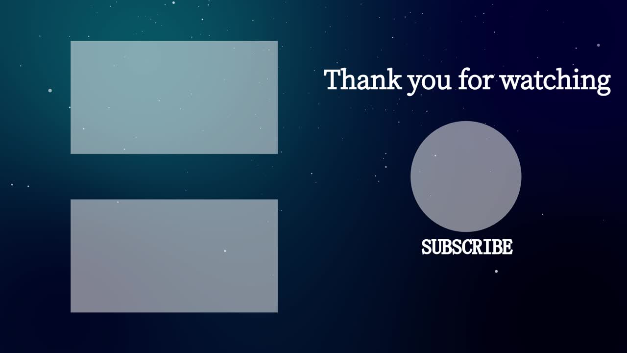Motion graphics con particelle di neve polverosa per schermata finale.