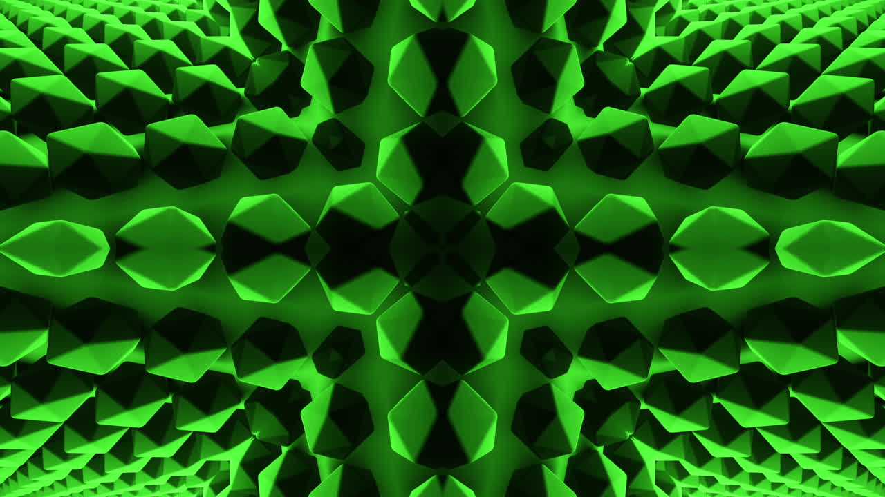 Abstract Green Geometric Pattern