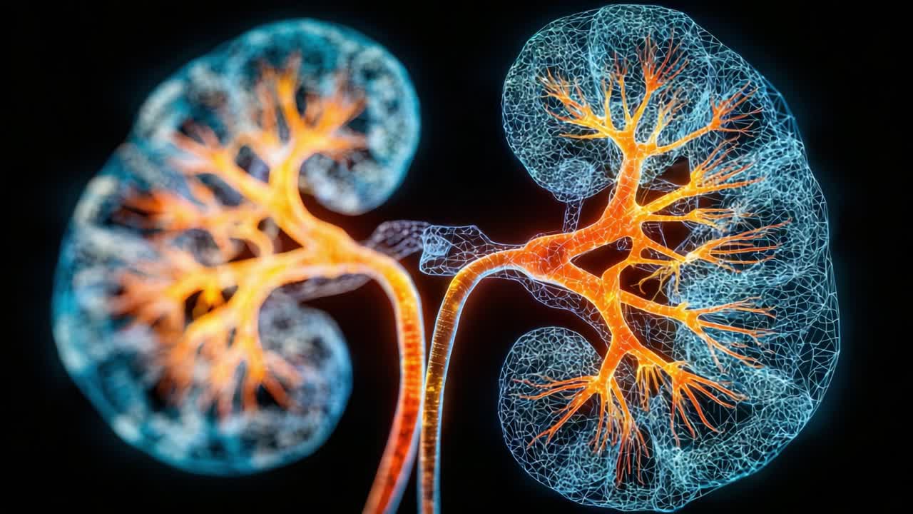 Stunning Visualization of Human Kidneys with Intricate Neural Network Representation Illuminating the Complexity of Renal Structure and Function