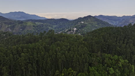 ella sri lanka aerial v16 cinematic drone flyover charming town nestled in the central highlands capturing beautiful mountain landscape with lush jungle forests - shot with mavic 3 cine - april 2023