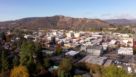 roseburg, oregon, usa. drone descending