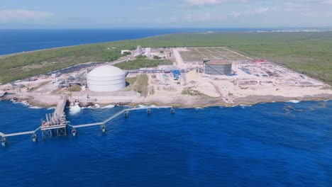 aes andres electrical substation private port for distribution and storage of liquefied natural petroleum gas in the dominican republic