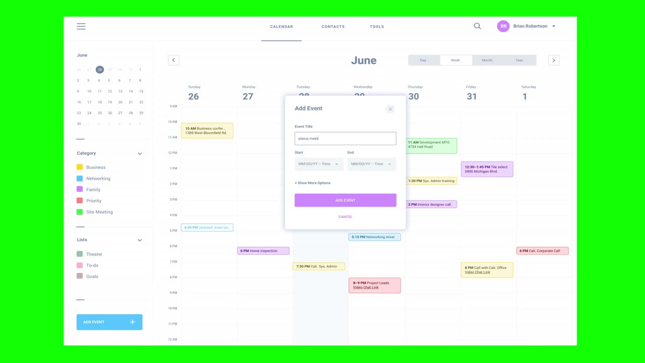 Interfaccia di design per siti web o app, con cursore