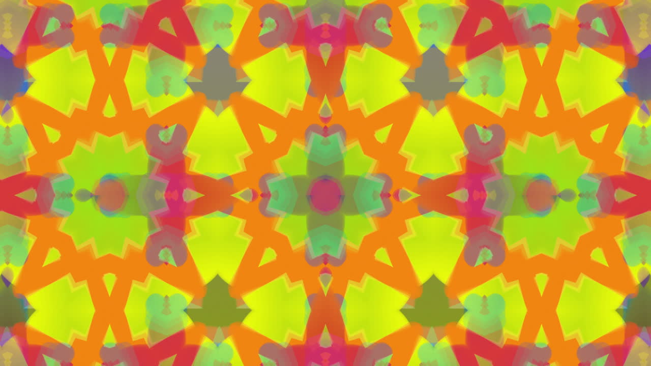 formas caleidoscópicas coloridas que se mueven hipnóticamente