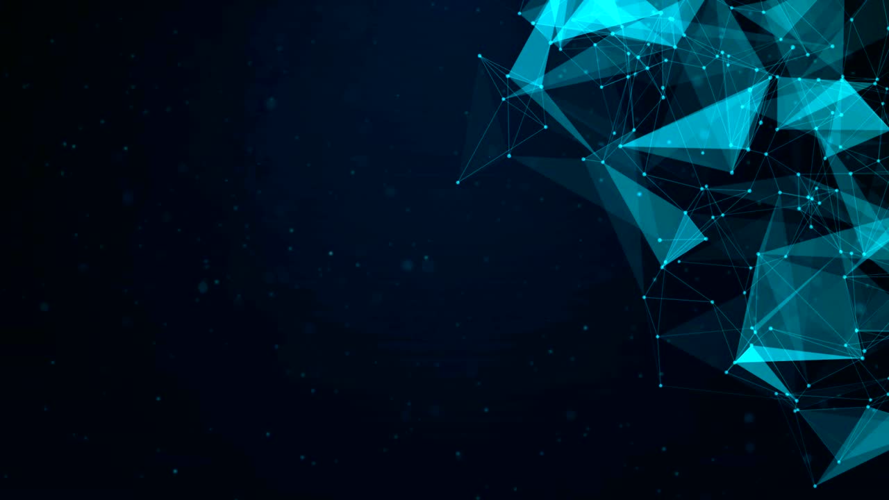 Abstract Global network connection dots and lines Linking entities. Geometric Technology concept loop background Network, networking, social media, internet communication. Medicine, science.