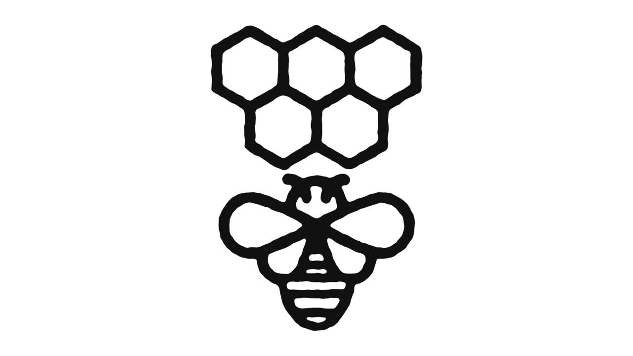 벌 양육 아이콘 애니메이션 영상 & 알파 채널