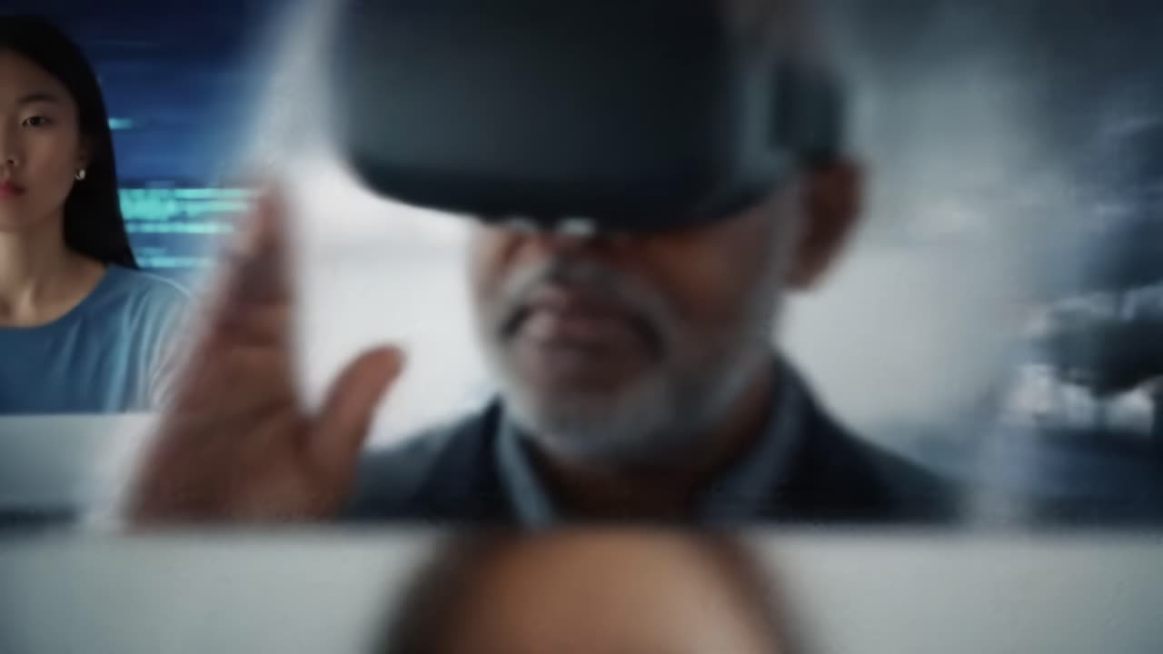 Virtual Reality Business Meeting