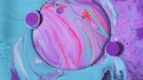 abstract fluid art with vibrant colors