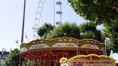 carousel ride at a london funfair